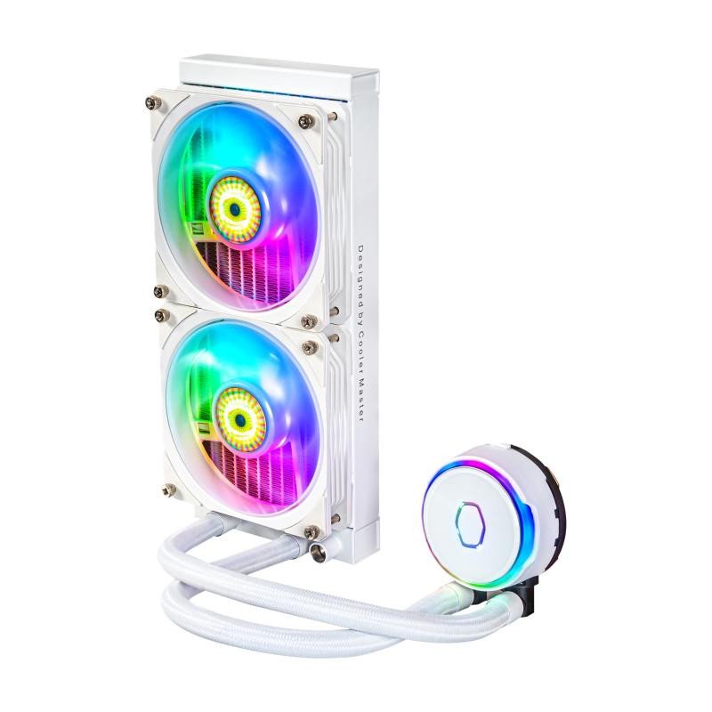 Cooler Master MasterLiquid PL240 Flux White Edition Boitier PC Kit de refroidissement du liquide 12 cm Blanc – Image 4