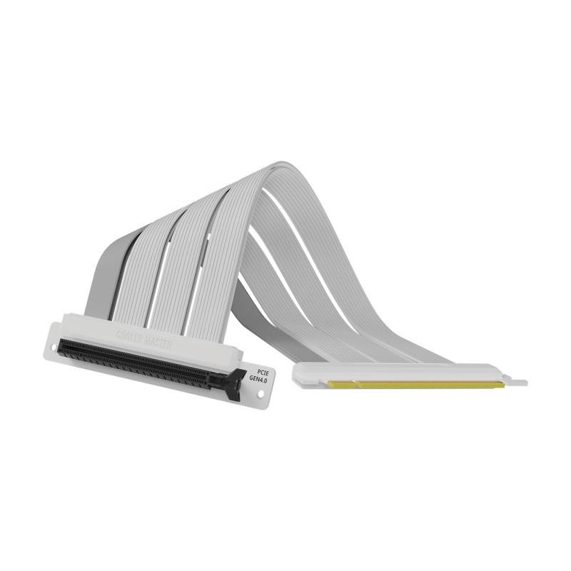 COOLER MASTER Riser Cable PCIe 4.0 x16 White - 300mm o – Image 2