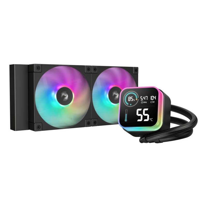 DeepCool LQ240 Processeur Kit de refroidissement du liquide 12 cm Noir 1 pièce(s)