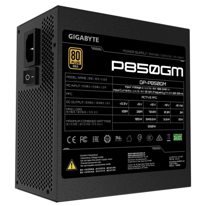 GIGABYTE 850W - GP-P850GM - 80+ Gold – Image 2