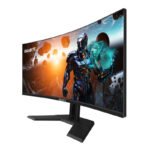GIGABYTE GS34WQC 34&Prime; Moniteur de jeu incurvé WQHD – 3440 x 1440, 120Hz, 1ms, 300 cd/m², FreeSync Premium, prêt pour HDR, HDMI 2.0, DisplayPort 1.4