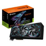 GIGABYTE AORUS GeForce RTX 5090 MASTER 32G Carte Graphique – 32 Go GDDR7, 512 bits, PCI-E 5.0, 2655MHz Fréquence du C?ur, 3 x DP 2.1a, 1 x HDMI 2.1b, GV-N5090AORUS M-32GD