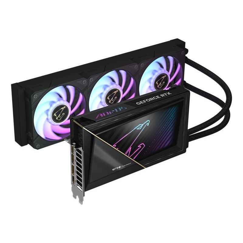 GIGABYTE AORUS GeForce RTX 5090 XTREME WATERFORCE 32G Carte Graphique - 32 Go GDDR7, 512 bits, PCI-E 5.0, 2655 MHz Fréquence du C?ur, 3 x DP 2.1a, 1 x HDMI 2.1b, NVIDIA DLSS 4, GV-N5090AORUSX W-32GD – Image 2