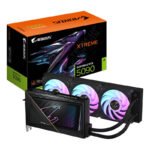 GIGABYTE AORUS GeForce RTX 5090 XTREME WATERFORCE 32G Carte Graphique – 32 Go GDDR7, 512 bits, PCI-E 5.0, 2655 MHz Fréquence du C?ur, 3 x DP 2.1a, 1 x HDMI 2.1b, NVIDIA DLSS 4, GV-N5090AORUSX W-32GD