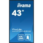 iiyama ProLite Écran plat de signalisation numérique 108 cm (42.5&Prime;) LCD Wifi 500 cd/m² 4K Ultra HD Noir Intégré dans le processeur Android 11 24/7