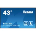 iiyama ProLite Écran plat de signalisation numérique 108 cm (42.5&Prime;) LCD Wifi 500 cd/m² 4K Ultra HD Noir Intégré dans le processeur Android 11 24/7