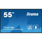 iiyama LH5575UHS-B1AG Écran d&rsquo;affichage dynamique Écran plat de signalisation numérique 138,7 cm (54.6&Prime;) LCD Wifi 500 cd/m² 4K Ultra HD Noir Intégré dans le processeur Android 11 24/7