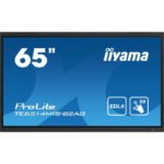 iiyama PROLITE TE6514MIS-B2AG Écran plat de signalisation numérique 165,1 cm (65&Prime;) LCD Wifi 435 cd/m² 4K Ultra HD Noir Écran tactile Intégré dans le processeur Android 24/7