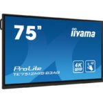iiyama TE7512MIS-B3AG Écran d&rsquo;affichage dynamique En forme de kiosk 190,5 cm (75&Prime;) LCD Wifi 400 cd/m² 4K Ultra HD Noir Écran tactile Intégré dans le processeur Android 11 24/7
