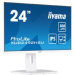 iiyama XUB2492HSU-W6 écran plat de PC 60,5 cm (23.8&Prime;) 1920 x 1080 pixels Full HD LED Blanc