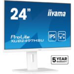 iiyama ProLite XUB2497HSU-W2 écran plat de PC 60,5 cm (23.8&Prime;) 1920 x 1080 pixels Full HD LED Blanc