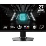 MSI G272QPF E2 écran plat de PC 68,6 cm (27&Prime;) 2560 x 1440 pixels Wide Quad HD Noir