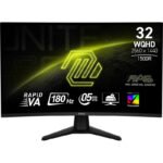 MSI MAG 32CQ6F écran plat de PC 80 cm (31.5&Prime;) 2560 x 1440 pixels Wide Quad HD Noir