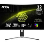 MSI MAG 32CQ6PF écran plat de PC 80 cm (31.5&Prime;) 2560 x 1440 pixels Wide Quad HD Noir