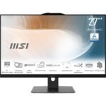 MSI Modern AM272P 1M-816FR Intel Core 5 120U 68,6 cm (27&Prime;) 1920 x 1080 pixels PC All-in-One 16 Go DDR5-SDRAM 512 Go SSD Windows 11 Pro Wi-Fi 6E (802.11ax) Noir