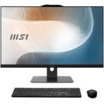 MSI Modern AM272P 1M-816FR Intel Core 5 120U 68,6 cm (27&Prime;) 1920 x 1080 pixels PC All-in-One 16 Go DDR5-SDRAM 512 Go SSD Windows 11 Pro Wi-Fi 6E (802.11ax) Noir