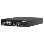 QNAP QSW-M2106PR-2S2T commutateur réseau Géré L2 10G Ethernet (100/1000/10000) Connexion Ethernet, supportant l’alimentation via ce port (PoE) 1U Noir
