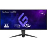 Viewsonic VX Series VX3480-2K-PRO écran plat de PC 86,4 cm (34&Prime;) 3440 x 1440 pixels UltraWide Quad HD LED Noir