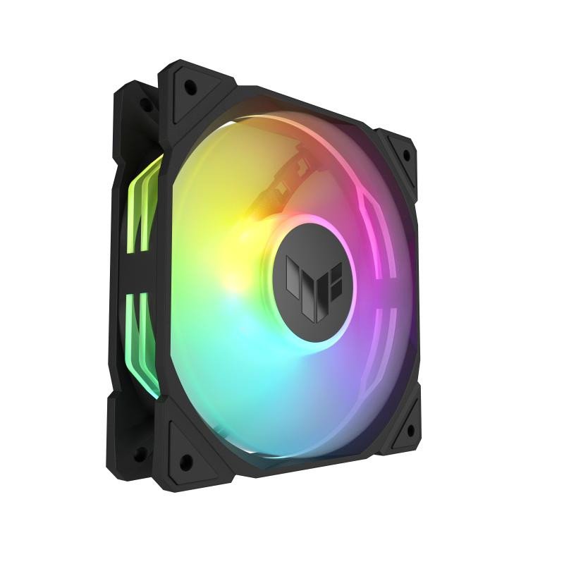 ASUS TUF Gaming TR120 ARGB Reverse Fan - Triple Pack Boitier PC Ventilateur 12 cm Noir – Image 2