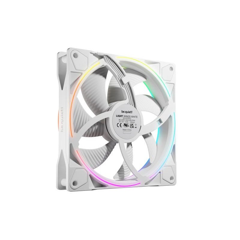be quiet! Light Wings 140 mm PWM Reverse White | Ventilateur PC ARGB reverse blanc – Image 4