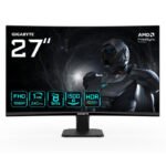 GIGABYTE GS27FC2 Moniteur Gaming Incurvé 27&Prime; FHD – 1920 x 1080, 240Hz, 1ms, 350 cd/m², HDR Ready, HDMI 2.0, Displayport 1.4