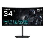 GIGABYTE GS34WQCA Écran Gaming Incurvé 34&Prime; WQHD ? 3440 x 1440, 1500R, 120Hz, 1ms, 300 cd/m², FreeSync Premium, HDR Ready, HDMI 2.0, DisplayPort 1.4