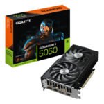 GIGABYTE GeForce RTX 5050 WINDFORCE OC V2 8G Carte Graphique – 8GB GDDR6, 128bit, PCI-E 5.0, 2572MHz Fréquence du c?ur, 2 x DP, 2 x HDMI, NVIDIA DLSS 4, GV-N5050WF2OCV2-8GD
