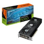 GIGABYTE GeForce RTX 5060 EAGLE MAX OC 8G Carte Graphique ? 8 Go GDDR7, 128 bits, PCI-E 5.0, fréquence c?ur 2550 MHz, 3 x DisplayPort, 1 x HDMI, NVIDIA DLSS 4, GV-N5060EAGLEMAX OC-8GD 1.0