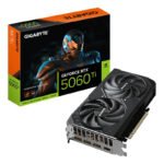 GIGABYTE GeForce RTX 5060 Ti EAGLE MAX OC 8G Carte Graphique ? 8 Go GDDR7, 128 bits, PCI-E 5.0, 2617MHz Fréquence du processeur, 3 x DisplayPort, 1 x HDMI, NVIDIA DLSS 4, GV-N506TEAGLEMAX OC-8GD
