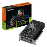 GIGABYTE GeForce RTX 5060 Ti WINDFORCE MAX OC 16G Carte Graphique ? 16 Go GDDR7, 128 bits, PCI-E 5.0, 2587 MHz Fréquence du processeur, 3 x DisplayPort, 1 x HDMI, NVIDIA DLSS 4, GV-N506TWF2MAX OC-16GD