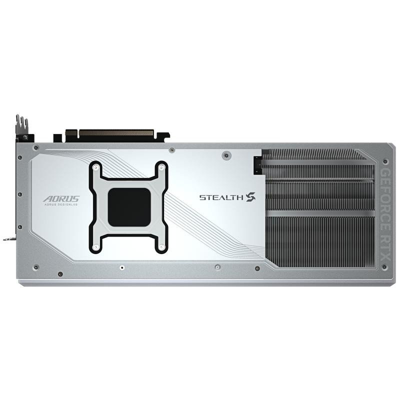 GIGABYTE AORUS GeForce RTX 5090 STEALTH ICE 32G Carte Graphique - 32GB GDDR7, 512bit, PCI-E 5.0, 2655MHz Fréquence du c?ur, 3 x DP 2.1a, 1 x HDMI 2.1b, NVIDIA DLSS 4, GV-N5090AORUSST ICE-32GD – Image 3