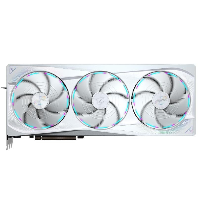 GIGABYTE AORUS GeForce RTX 5090 STEALTH ICE 32G Carte Graphique - 32GB GDDR7, 512bit, PCI-E 5.0, 2655MHz Fréquence du c?ur, 3 x DP 2.1a, 1 x HDMI 2.1b, NVIDIA DLSS 4, GV-N5090AORUSST ICE-32GD – Image 4