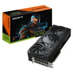 GIGABYTE GeForce RTX 5090 WINDFORCE 32G Carte Graphique – 32 Go GDDR7, 512 bits, PCI-E 5.0, 2407 MHz Core Clock, 3 x DP 2.1a, 1 x HDMI 2.1b, NVIDIA DLSS 4, GV-N5090WF3-32GD
