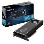 GIGABYTE Radeon PRO W7800 AI TOP 32G Carte Graphique – 32 Go GDDR6, 256 bits, PCI-E 4.0, 3 x DisplayPort 2.1, W7800 AI TOP 32G