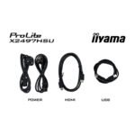 iiyama ProLite X2497HSU-B1 écran plat de PC 60,5 cm (23.8&Prime;) 1920 x 1080 pixels Full HD LED Noir