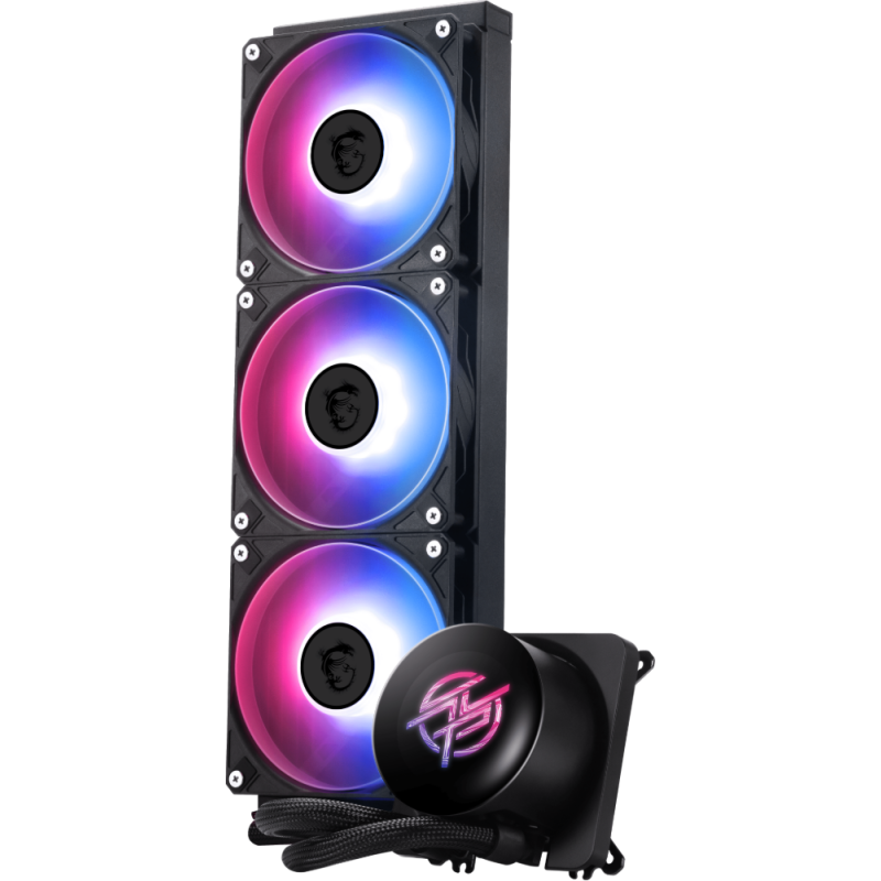 MSI MPG CORELIQUID P13 système de refroidissement d?ordinateur Processeur Refroidisseur de liquide tout-en-un 12 cm Noir 1 pièce(s) – Image 2