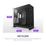 NZXT H9 Flow (2025) Dual-Chamber Mid-Tower Case – All Black