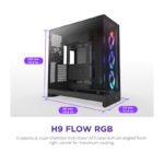 NZXT H9 Flow RGB (CM-H92FB-R1) Dual-Chamber Mid-Tower Case w/ RGB Fans –