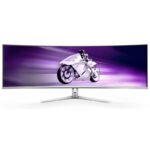 Philips Evnia 8000 49M2C8900/00 écran plat de PC 124,2 cm (48.9&Prime;) 5120 x 1440 pixels Dual QHD QD-OLED Blanc