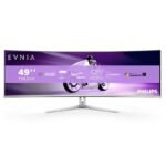 Philips Evnia 8000 49M2C8900/00 écran plat de PC 124,2 cm (48.9&Prime;) 5120 x 1440 pixels Dual QHD QD-OLED Blanc